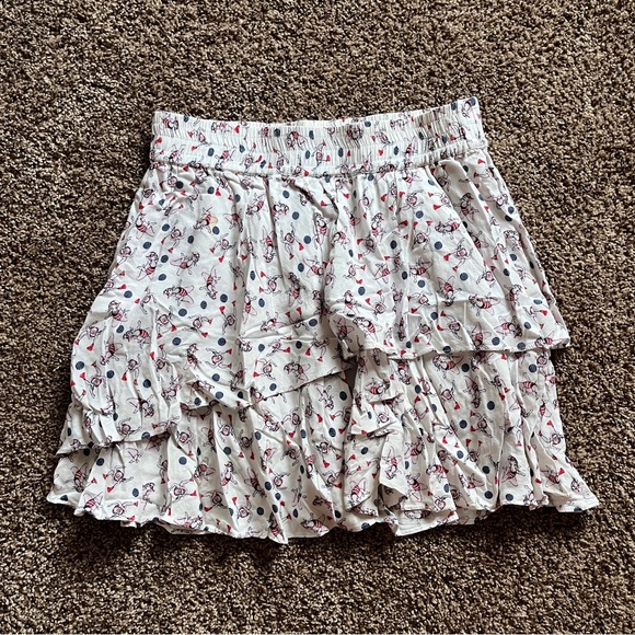 Zara Ruffle Skirt with Swimmer Print - Picture 2 of 2